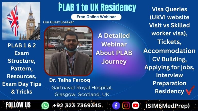 PLAB Detailed Webinar | PLAB 1 & PLAB 2 | Job Search to UK Residency
