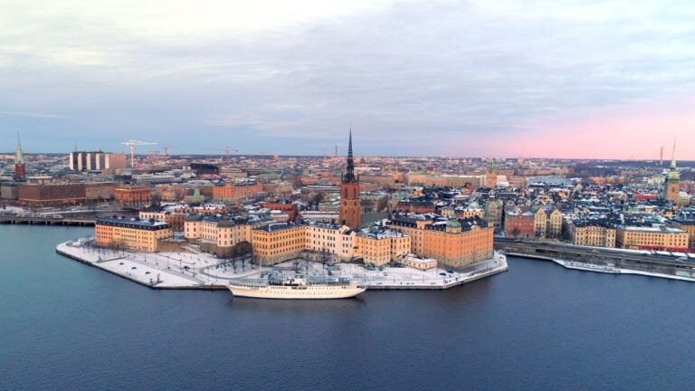Stockholm Aerial – Drone views over the capital city of Sweden