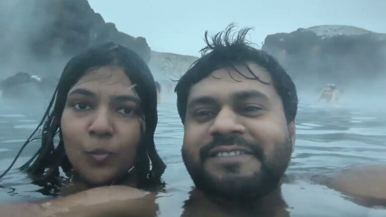🥶ICELAND இயற்கை HOT Water Bath🛁 Sky lagoon experience 💆‍♀️#skylagoon #iceland #travel #tamil