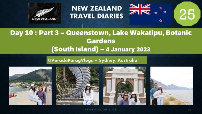Day 10 (Part 3) – 4 Jan 2023 📍Queenstown, Lake Wakatipu, Queenstown Botanic Garden (Stay at Dunedin)