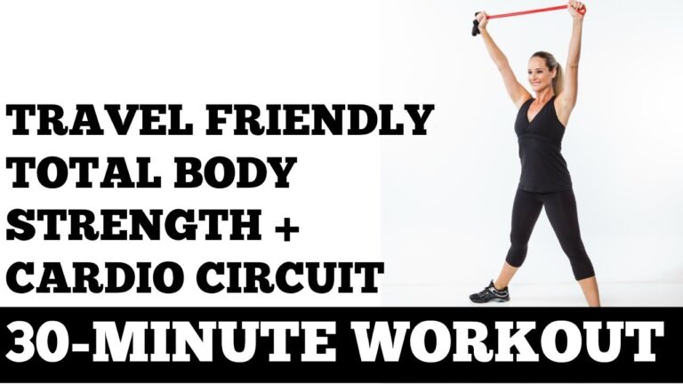 30-Minute Travel Friendly Cardio + Strength Circuit Workout (Perfect for Hotel Rooms!)