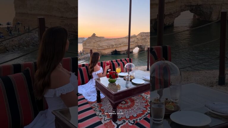 Sunset dreams in Oman at Shangri-La Al Husn 🧡 #oman #hotel #travel