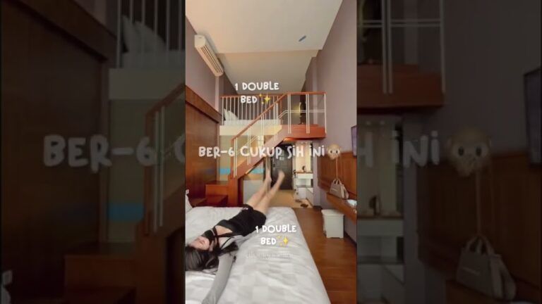 1 KAMAR 2 LANTAI CUMA 200RB-AN SEMALAM?😱 hotel apaan tuh! #reviewhotel #bandung #shorts #shortvideo